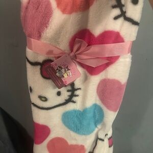 Hello kitty faux fur throw